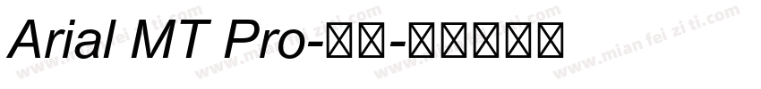 Arial MT Pro-常规字体转换